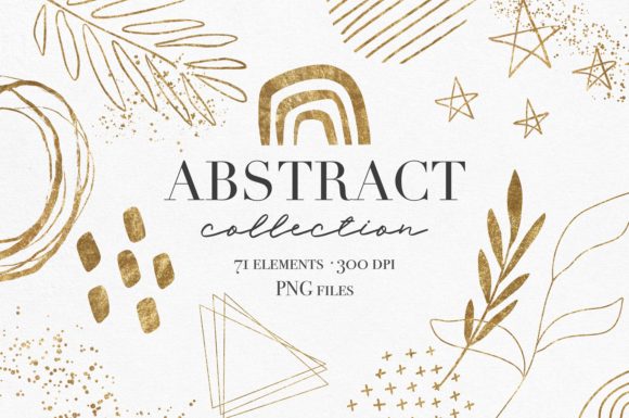 Download Gold Abstract Design Elements Clipart - Abstract Collection