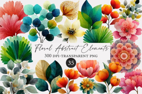 Download Floral Abstract Elements Clipart - Abstract Collection