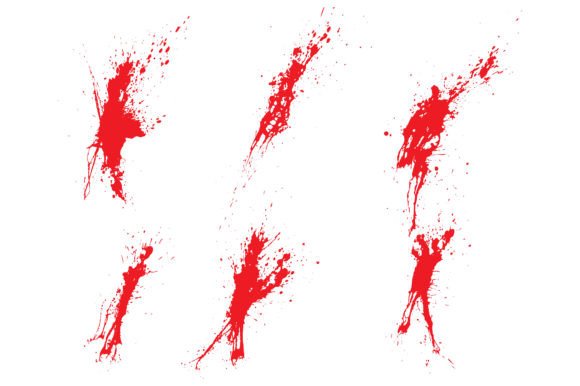 Download Blood Splat Horror Paint Vector Set - Paint Collection