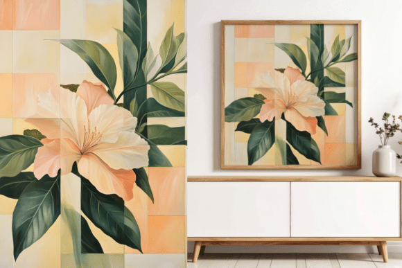Download Geometric Floral Elegance Abstract Art - Abstract Collection