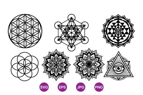 Download Sacred Geometry SVG Designs - Design Collection