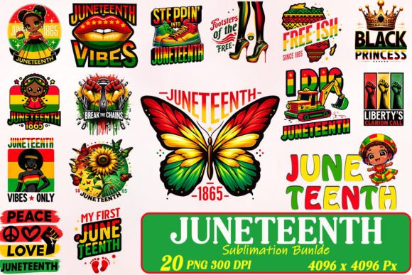 Download Juneteenth Sublimation Design Bundle - Design Collection