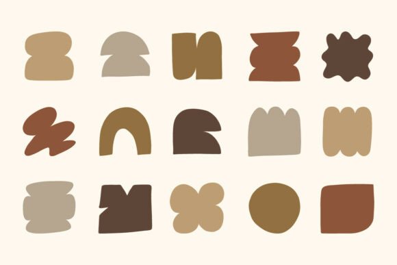 Download Neutral Abstract Shapes SVG Bundle Set - Abstract Collection