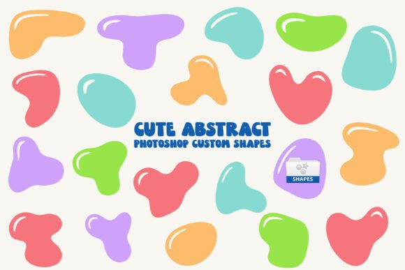 Download Cute Abstract Photoshop Custom Shapes - Abstract Collection