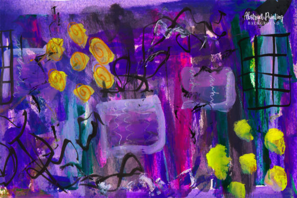Download Violet Dark Night Abstract Painting - Abstract Collection