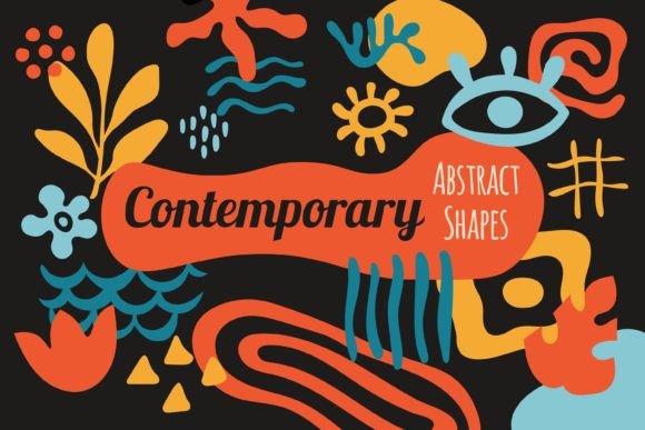 Download 33 Contemporary Abstract Organic Shapes - Abstract Collection