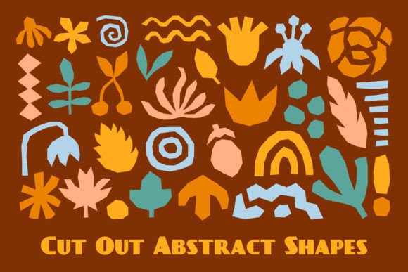 Download Cut out Abstract Colorful Shapes PNG - Abstract Collection
