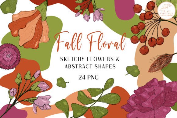 Download Fall Flowers, Abstract Shapes Clipart - Abstract Collection