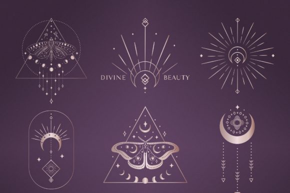 Download Divine Beauty Pre-Made Logo Design. Moon - Design Collection