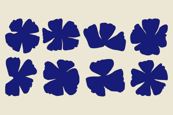 Download Minimalist Abstract Flower Shapes Design - Abstract Collection