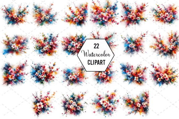 Download BlossomBurst Abstract Watercolor Bundle - Abstract Collection