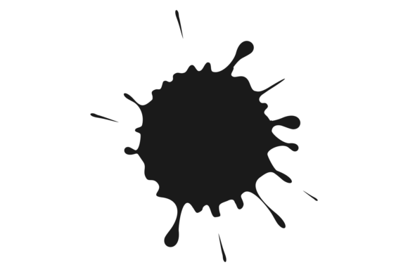 Download Paint Splash. Artistic Ink Blob Black St - Paint Collection
