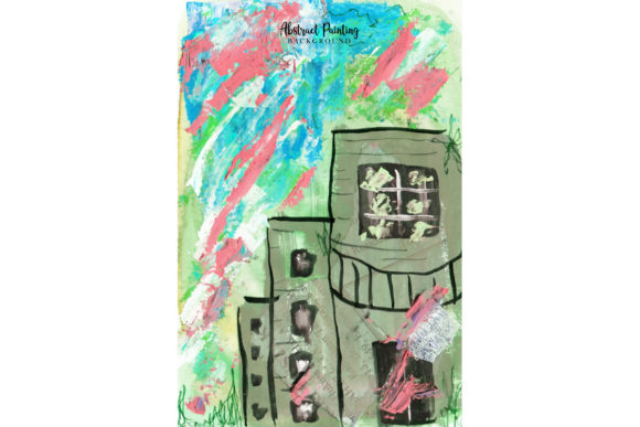 Download Building Abstract Painting Background - Abstract Collection
