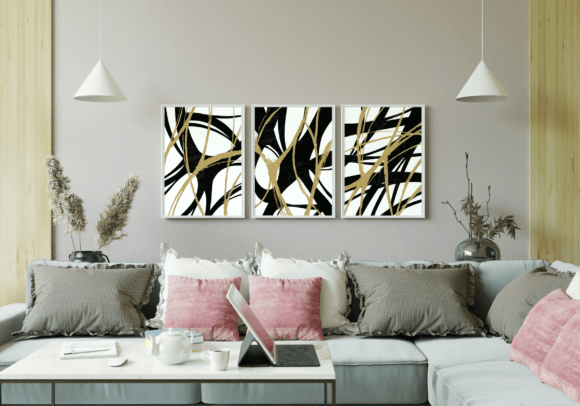 Download Contemporary Abstract Shapes Wall Art - Abstract Collection