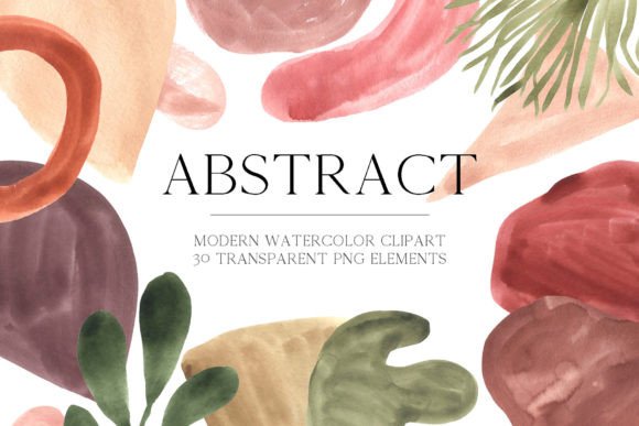 Download Watercolor Abstract Shapes Clipart - Abstract Collection
