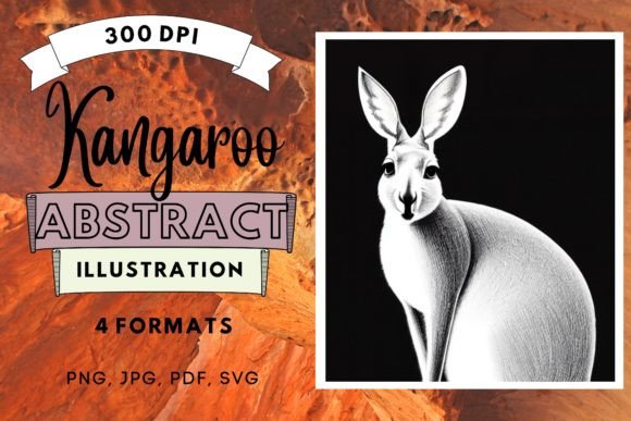 Download Kangaroo Animal Abstract Illustration - Abstract Collection
