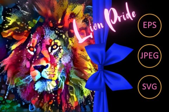 Download Lion Festive Abstract Painting - Abstract Collection