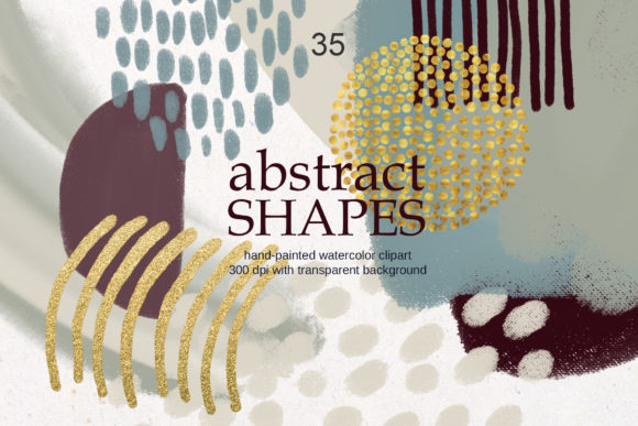 Download Modern Abstract Shapes Clipart - Abstract Collection