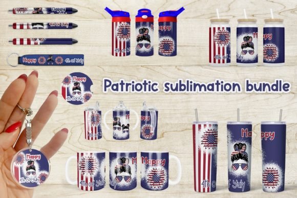 Download Patriotic Sublimation Design Bundle - Design Collection