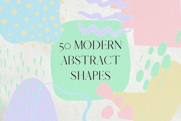 Download 50 Pastel Abstract Shapes Clipart - Abstract Collection
