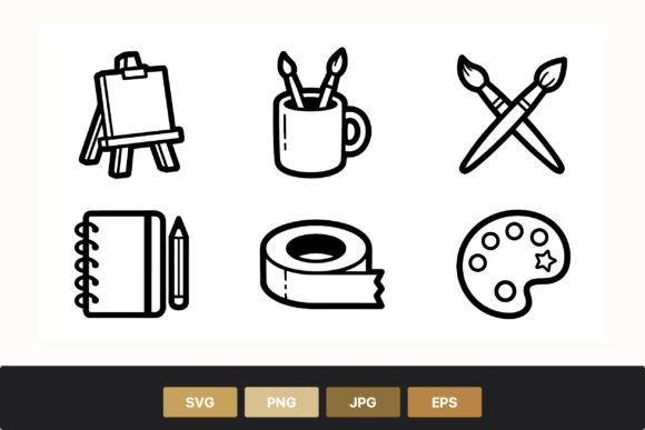 Download Drawing Easel Brushes Notebook Paint - Paint Collection