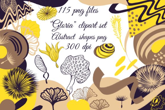 Download Aesthetic Abstract Shapes Clipart - Abstract Collection