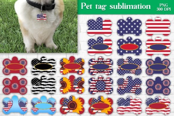 Download Pet Paws Tag Sublimation Design Bundle - Design Collection