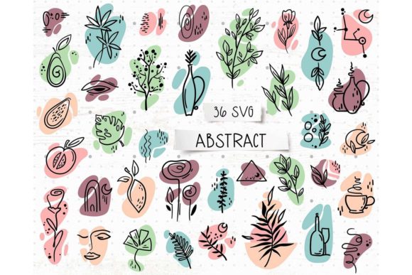 Download Abstract Boho Simple Shapes SVG Bundle - Abstract Collection