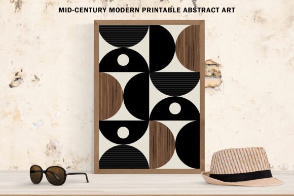 Download Abstract Black &amp; Wood Minimalist Art - Abstract Collection