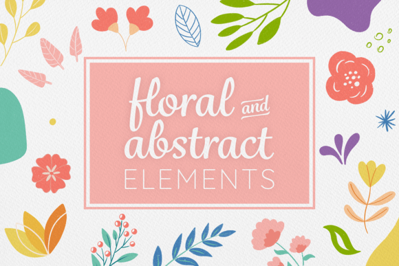 Download Hand Drawn Floral &amp; Abstract Elements - Abstract Collection