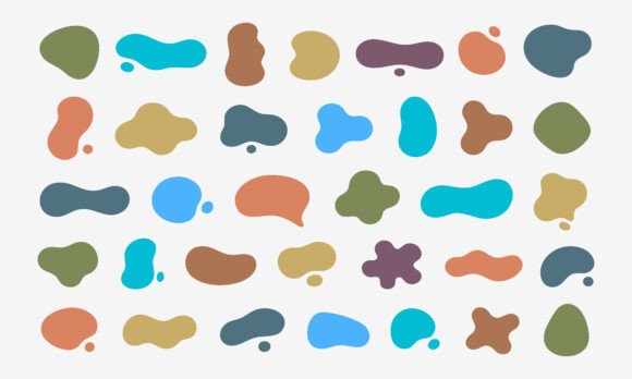 Download Abstract Hand Drawn Blob Shapes SVG PNG - Abstract Collection