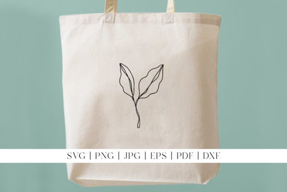 Download Leaf Line Art | Simple Leaves on Branch - Branch Collection