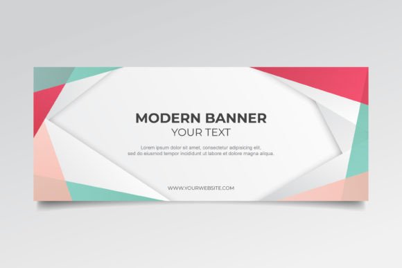 Download Abstract Banner with Modern Shapes - Abstract Collection