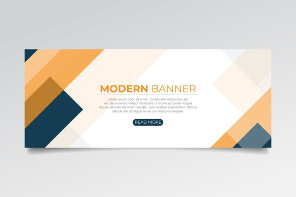 Download Abstract Banner with Modern Shapes - Abstract Collection