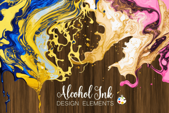 Download Alcohol Ink Abstract Design Elements - Abstract Collection