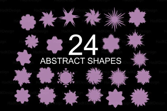 Download A Vector Set of 24 Abstract Elements Art - Abstract Collection