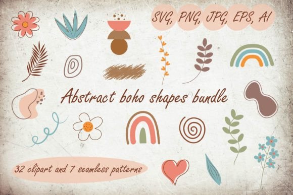 Download Abstract Boho Shapes Bundle - Abstract Collection