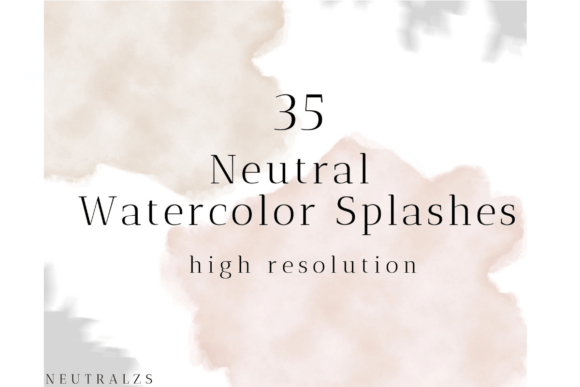 Download Neutral Watercolor Abstract Shapes - Abstract Collection