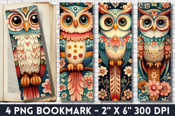 Download Owl Oil Painting Sublimation Bookmark - Paint Collection