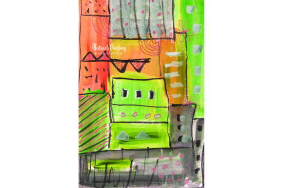 Download Building Abstract Painting Background - Abstract Collection