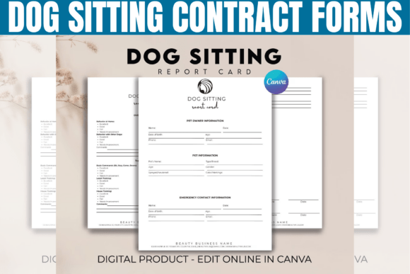 Download Dog Sitting Contract Forms Template - Forms Collection