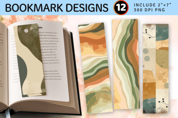 Download Earthy Colors PNG Bookmark Design - Design Collection