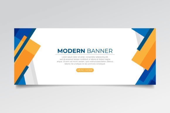 Download Abstract Banner with Modern Shapes - Abstract Collection